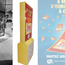 Totem carton grand jeu Ticket d'Or