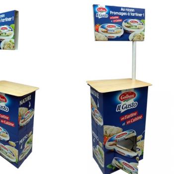 stand d'animation carton